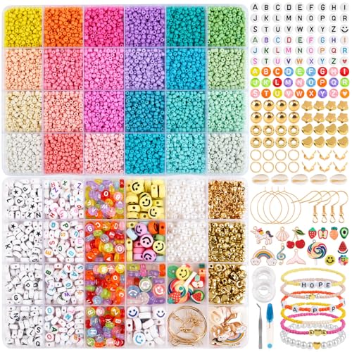 Perlen für Armbänder, Perlen zum Auffädeln 3mm Mattes Makron Perlen Set, Glasperlen Buchstabenperlen Charm Kit Selber Machen, Perlen Beads mit Schmuck Zubehör für Armband Ketten DIY Perlen für Armbänder, Perlen zum Auffädeln 3mm Mattes Makron Perlen Set, Glasperlen Buchstabenperlen Charm Kit Selber Machen, Perlen Beads mit Schmuck Zubehör für Armband Ketten DIY von packra