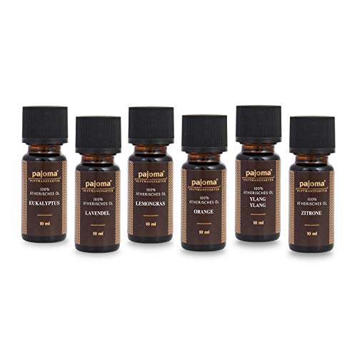 Pajoma Golden Line Duftöl Set Made in Germany Raumduft für Duftlampe Aromatherapie oder Diffuser (Ätherische Öle) von pajoma