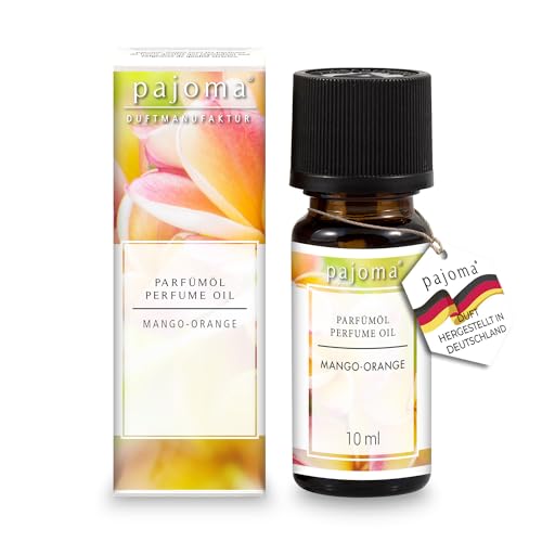 pajoma® Duftöl 10 ml, Mango-Orange | feinstes Parfümöl für Aromatherapie, Duftlampe, Aroma Diffuser, Massage, Naturkosmetik | Premium Qualität von pajoma