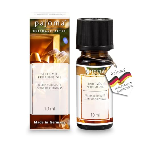 pajoma® Duftöl 10 ml, Zimt-Orange, Weihnachtsöl/Weihnachtsduft | feinstes Parfümöl für Aromatherapie, Duftlampe, Diffuser | Premium Qualität von pajoma
