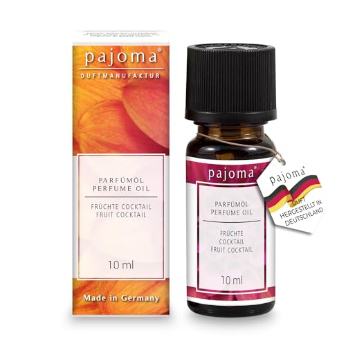 pajoma® Duftöl 10 ml, Früchte-Cocktail | feinste Parfümöle für Aromatherapie, Duftlampe, Aroma Diffuser, Massage, Naturkosmetik | Premium Qualität von pajoma