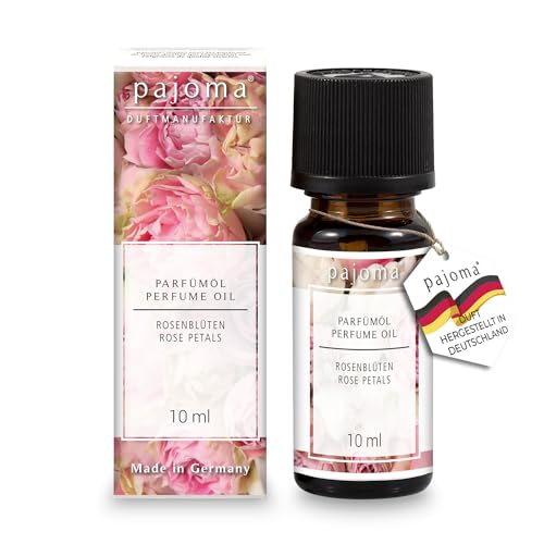 pajoma Parfümöl "Rosenblüte", 10 ml, feinste Parfümöle in Geschenkverpackung von pajoma
