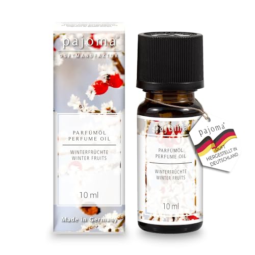 pajoma® Duftöl 10 ml, Winterfrüchte - Weihnachtsöl/Weihnachtsduft | feinstes Parfümöl für Aromatherapie, Duftlampe, Diffuser | Premium Qualität von pajoma