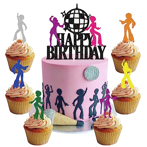 palasasa 25Stück Disco Tortendeko Tanzende Menschen Cake Toppers 70er 80er Jahre Disco Tanzen Cupcake Topper Discokugel Kuchen für Hippie Neon Party Dekorationen Disco Ball Dance Geburtstag palasasa 25Stück Disco Tortendeko Tanzende Menschen Cake Toppers 70er 80er Jahre Disco Tanzen Cupcake Topper Discokugel Kuchen für Hippie Neon Party Dekorationen Disco Ball Dance Geburtstag von palasasa
