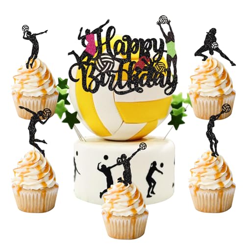 26 Stück Volleyball Tortendeko Volleyball Spiel Spieler Cupcake Toppers Sport Theme Kuchen Topper für Volleyball Thema Baby Shower Kinder Jungen Mädchen Geburtstag Party Kuchen Dekorationen Supplies 26 Stück Volleyball Tortendeko Volleyball Spiel Spieler Cupcake Toppers Sport Theme Kuchen Topper für Volleyball Thema Baby Shower Kinder Jungen Mädchen Geburtstag Party Kuchen Dekorationen Supplies von palasasa