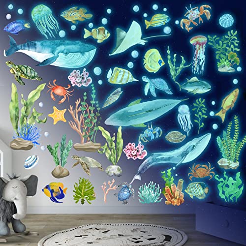 Meerestiere Wandtattoo Leuchtend Wandsticker Leuchtaufkleber Ozean Fluoreszierend Wandaufkleber Aufkleber Unterwasserwelt Meereswelt Leuchtaufkleber Für Kinderzimmer Dekorative Aufkleber Blau Meerestiere Wandtattoo Leuchtend Wandsticker Leuchtaufkleber Ozean Fluoreszierend Wandaufkleber Aufkleber Unterwasserwelt Meereswelt Leuchtaufkleber Für Kinderzimmer Dekorative Aufkleber Blau von palasasa