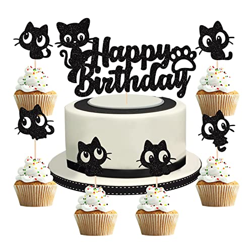 25 Stück Süß Katze Tortendeko Kätzchen Cake Topper Schwarz Kätzchen Cupcake Topper für Katzenliebhaber Kätzchen Thema Babyparty Kinder Geburtstag Hochzeit Party Kuchen Dekorationen Zubehör 25 Stück Süß Katze Tortendeko Kätzchen Cake Topper Schwarz Kätzchen Cupcake Topper für Katzenliebhaber Kätzchen Thema Babyparty Kinder Geburtstag Hochzeit Party Kuchen Dekorationen Zubehör von palasasa