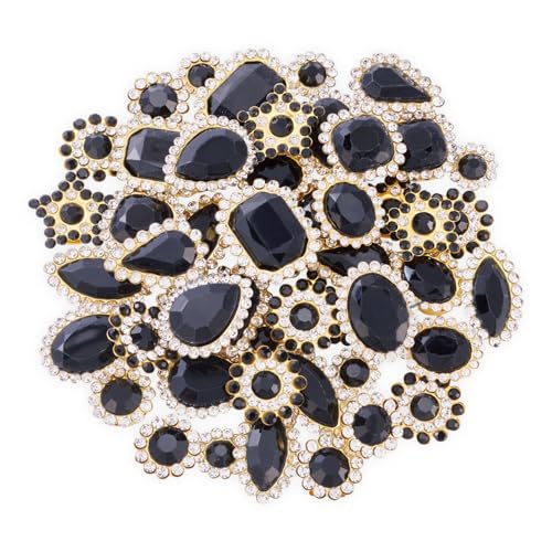 Pandahall Kristall-Strasssteine zum Aufnähen, gemischte Formen, zum Aufnähen auf Kristall-Edelsteine, tropfenförmig, rund, flache Rückseite, Glas-Strasssteine mit goldfarbener Kralle, für Konzerte Pandahall Kristall-Strasssteine zum Aufnähen, gemischte Formen, zum Aufnähen auf Kristall-Edelsteine, tropfenförmig, rund, flache Rückseite, Glas-Strasssteine mit goldfarbener Kralle, für Konzerte von pandahall