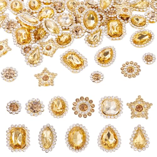 Pandahall Strasssteine zum Aufnähen, Herz, Stern, Tropfenform, facettiert, Kristall-Edelsteine, flache Rückseite, Klauen-Strasssteine für Kleidung, Kleider, Schuhe, Taschen, Dekorationen, goldfarben Pandahall Strasssteine zum Aufnähen, Herz, Stern, Tropfenform, facettiert, Kristall-Edelsteine, flache Rückseite, Klauen-Strasssteine für Kleidung, Kleider, Schuhe, Taschen, Dekorationen, goldfarben von pandahall