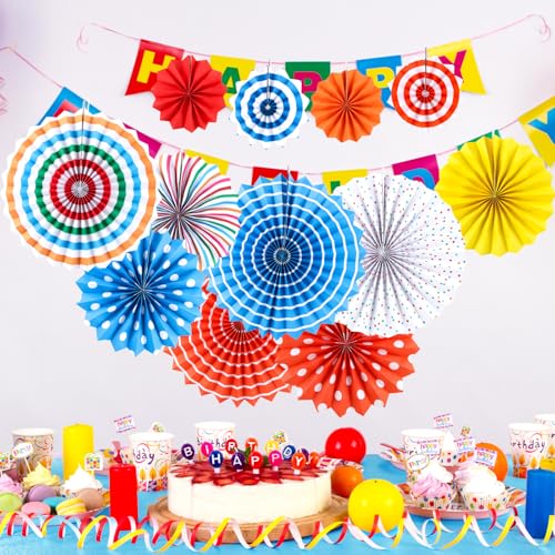 12 Stück Papier Fächer Dekoration Hanging Party, panemy Fans Papier, Farbe Papierfächer Party Deko Set für Geburtstag Hochzeit Abschlussfeier Veranstaltungen Zubehör Kombination 20cm 30cm 40cm (E) 12 Stück Papier Fächer Dekoration Hanging Party, panemy Fans Papier, Farbe Papierfächer Party Deko Set für Geburtstag Hochzeit Abschlussfeier Veranstaltungen Zubehör Kombination 20cm 30cm 40cm (E) von panemy