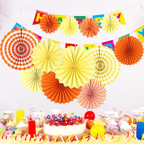 12 Stück Papier Fächer Dekoration Hanging Party, panemy Fans Papier, Farbe Papierfächer Party Deko Set für Geburtstag Hochzeit Abschlussfeier Veranstaltungen Zubehör Kombination 20cm 30cm 40cm (B) 12 Stück Papier Fächer Dekoration Hanging Party, panemy Fans Papier, Farbe Papierfächer Party Deko Set für Geburtstag Hochzeit Abschlussfeier Veranstaltungen Zubehör Kombination 20cm 30cm 40cm (B) von panemy