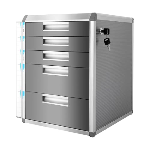 Dokumenten Organizer A4 Organizer Sortiermappe Akten Organizer Datei Organizer Unterlagen Organizer Mappe, für Büro A4 Dokumente stabil abschließbar (5 Schubladen) von panfudongk