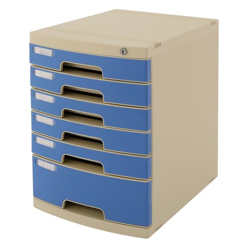Dokumenten Organizer A4 Organizer Sortiermappe Akten Organizer Datei Organizer Unterlagen Organizer Mappe, für Büro A4 Dokumente stabil abschließbar (6 Schubladen) von panfudongk