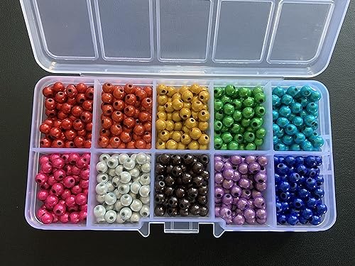 Wholesale 3D Illumination Miracle Beads 1000 Pieces of 100 x 10 Colours Round 5 mm Fantastic Appearance Under Sun and Light von pangaeawalker