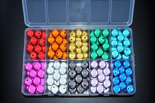 pangaeawalker Wunderperlen, 3D-Beleuchtung, 160 Stück, 16 x 10 Farben, rund, 12 mm, fantastisches Aussehen unter Sonne und Licht, Großhandel, sortiert von pangaeawalker