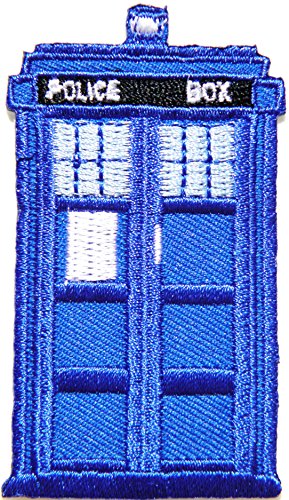 POLICE BOX Logo Jacket Uniform Patch Sew Iron on Embroidered Sign Badge Costume by panicha uniform patch von panicha uniform patch
