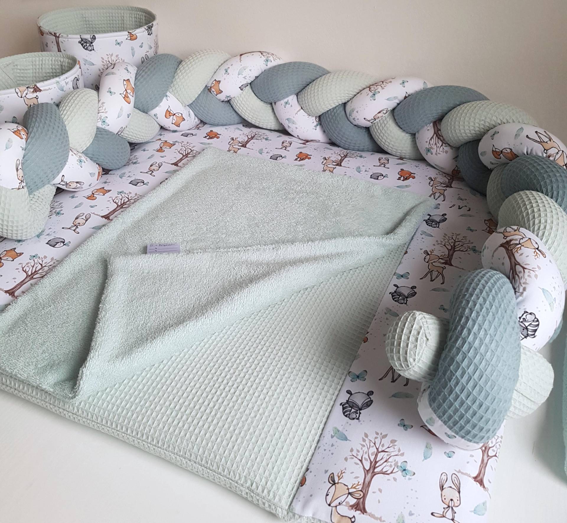 Wickelauflage Waldfreunde Bezug Wickelunterlage Set Wickelauflagenbezug Waffelpique Frottee Wickelauflage Waldfreunde Bezug Wickelunterlage Set Wickelauflagenbezug Waffelpique Frottee von pankinbed