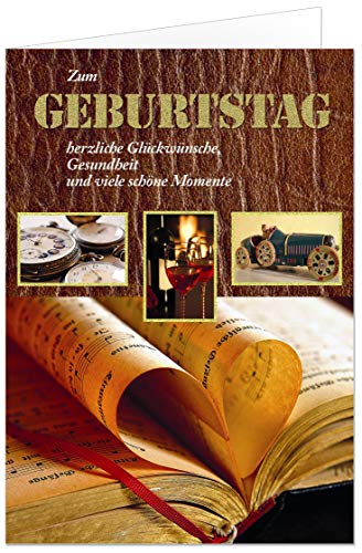 20 Geburtstagskarten mit feiner Prägung. Klappkarten 17x12 cm mit Umschlag 20 Geburtstagskarten mit feiner Prägung. Klappkarten 17x12 cm mit Umschlag von paperSky