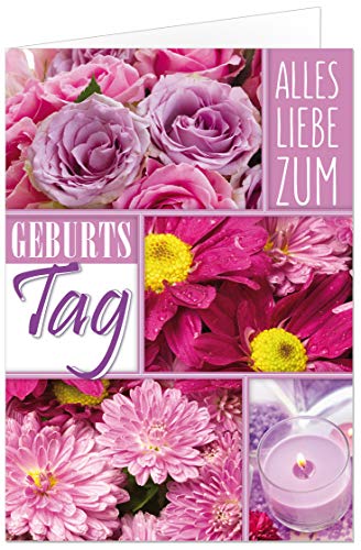 50 Geburtstagskarten Alles Liebe, Klappkarten 17x12 cm mit Umschlag 50 Geburtstagskarten Alles Liebe, Klappkarten 17x12 cm mit Umschlag von paperSky
