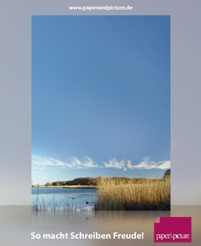 Motivpapier-Set "Ruhe am See", 20 Blatt A4 + 20 komplett bedruckte Briefumschläge DIN LANG, für Laser/Ink/Copy/Hand Motivpapier-Set "Ruhe am See", 20 Blatt A4 + 20 komplett bedruckte Briefumschläge DIN LANG, für Laser/Ink/Copy/Hand von paperandpicture.de