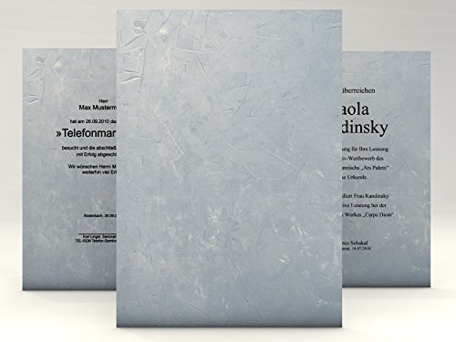 Urkundenpapier "Structure Blau" 50 Blatt | universal | für Urkunden Zertifikate | DIN A4 190g/qm | hochwertig | Briefpapier | Kartonpapier | certificate paper | Blanko Urkunde | Anerkennung Papier Urkundenpapier "Structure Blau" 50 Blatt | universal | für Urkunden Zertifikate | DIN A4 190g/qm | hochwertig | Briefpapier | Kartonpapier | certificate paper | Blanko Urkunde | Anerkennung Papier von paperandpicture.de