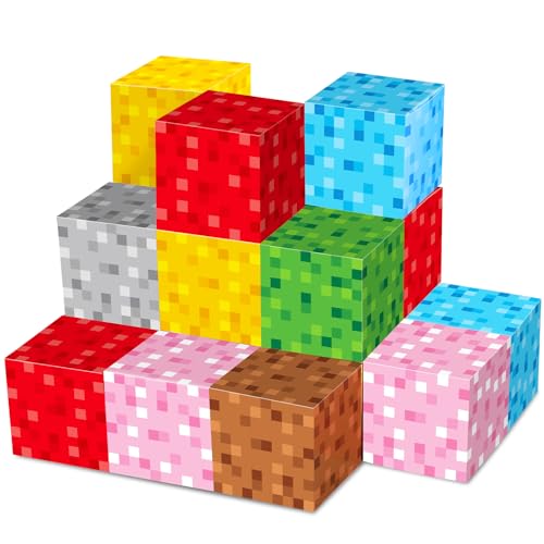 Mini-Pixel-Party-Leckerli-Boxen für Videospiel, Geburtstag, Party, Dekoration, bunte Blöcke, Pixel-Geburtstagsboxen, Bergbau-Spiel-Themen-Mittelstücke, Ziegel für Kinder, Teenager, Geschenk Mini-Pixel-Party-Leckerli-Boxen für Videospiel, Geburtstag, Party, Dekoration, bunte Blöcke, Pixel-Geburtstagsboxen, Bergbau-Spiel-Themen-Mittelstücke, Ziegel für Kinder, Teenager, Geschenk von party greeting