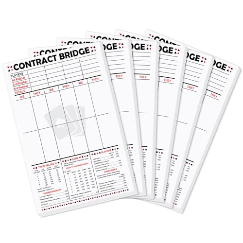 party greeting 150 Blatt Contract Bridge Punkteblöcke und Tallies 14,9 x 21,6 cm Bridge Score Notizblock Canasta Punkteblöcke Druck mit Trick Gummibrücke Party Bridge Große Spielzählungskarten (6 party greeting 150 Blatt Contract Bridge Punkteblöcke und Tallies 14,9 x 21,6 cm Bridge Score Notizblock Canasta Punkteblöcke Druck mit Trick Gummibrücke Party Bridge Große Spielzählungskarten (6 von party greeting