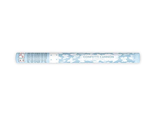 PartyDeco Konfettikanone Set - Konfetti Bombe - Für Hochzeit Geburtstag Verlobung - Konfetti Shooter Popper - Schmetterlinge Weiß - 60 cm PartyDeco Konfettikanone Set - Konfetti Bombe - Für Hochzeit Geburtstag Verlobung - Konfetti Shooter Popper - Schmetterlinge Weiß - 60 cm von PartyDeco