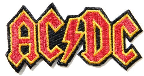 4" X 2"AC/DC ACDC Heavy Metal Rock Punk Music Band Logo Polo T shirt Patch Sew Iron on Embroidered Costum von patch von xyz21