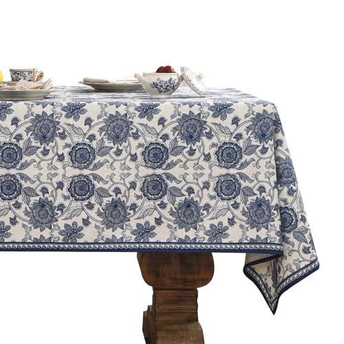 patdrea Designer-Tischdecke für quadratische Tische, Vintage, elegantes Leinen mit Paisleymuster, Tischdecken, Bauernhaus-Blumen, Tischdecke, Dekoration für Küche, Esszimmer, Weihnachten, 170,2 x patdrea Designer-Tischdecke für quadratische Tische, Vintage, elegantes Leinen mit Paisleymuster, Tischdecken, Bauernhaus-Blumen, Tischdecke, Dekoration für Küche, Esszimmer, Weihnachten, 170,2 x von patdrea