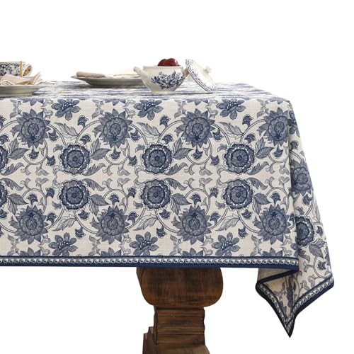 patdrea Designer-Tischdecke für rechteckige Tische, Vintage, elegantes Leinen mit Paisleymuster, Tischdecken, Bauernhaus-Blumen, Tischdecke, Dekoration für Küche, Esszimmer, Weihnachten, 140 x 200 cm patdrea Designer-Tischdecke für rechteckige Tische, Vintage, elegantes Leinen mit Paisleymuster, Tischdecken, Bauernhaus-Blumen, Tischdecke, Dekoration für Küche, Esszimmer, Weihnachten, 140 x 200 cm von patdrea
