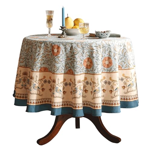 patdrea Französische Designer-Tischdecke aus Leinen für quadratische oder runde Tische, florale provenzalische, rustikale Dekoration, Tischdecke, faltenfrei, dekorative Tischdecke für Küche, Esszimmer patdrea Französische Designer-Tischdecke aus Leinen für quadratische oder runde Tische, florale provenzalische, rustikale Dekoration, Tischdecke, faltenfrei, dekorative Tischdecke für Küche, Esszimmer von patdrea