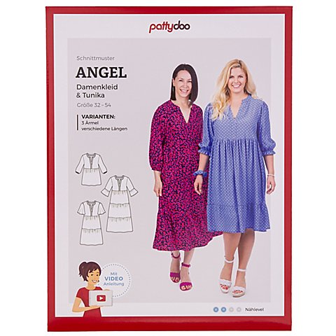 Pattydoo Schnitt "Kleid & Tunika Angel" für Damen von pattydoo