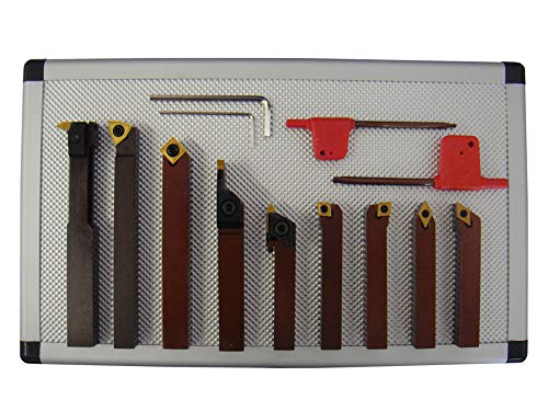 paulimot Drehmeißel-Set mit Wendeplatten, 10 mm, 9-teilig paulimot Drehmeißel-Set mit Wendeplatten, 10 mm, 9-teilig von paulimot