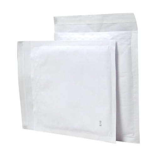 Paxit - Luftpolsterumschläge, 100 Stück Satz, Versandtaschen Luftpolster, Luftpolstertaschen, Luftpolsterumschlag, Gepolsterte Briefumschläge, Weiß, E15-235x275 mm von paxit.pl