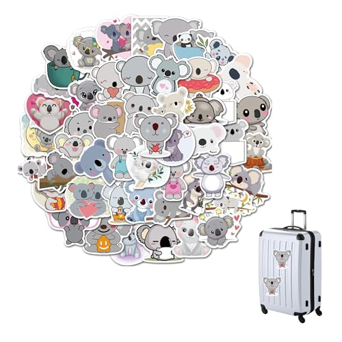 Niedliche Koala Aufkleber,50 PCS Cartoon Tier Aufkleber wasserdicht Vinyl Aufkleber Koala Bären Aufkleber Lehrer Belohnungsaufkleber ästhetische Aufkleber für DIY Laptop Gepäck Kühlschrank Skateboard Niedliche Koala Aufkleber,50 PCS Cartoon Tier Aufkleber wasserdicht Vinyl Aufkleber Koala Bären Aufkleber Lehrer Belohnungsaufkleber ästhetische Aufkleber für DIY Laptop Gepäck Kühlschrank Skateboard von pcsfoe