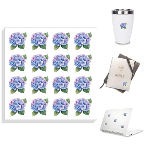 Peacoblue 320 Stück wasserfeste selbstklebende Aufkleber 1,78 x 2cm Hortensie für Scrapbooking Planer Kalender Journaling Geschenk Dekor Klassenzimmer Belohnungen Laptop, lustige Vinyl-Aufkleber Peacoblue 320 Stück wasserfeste selbstklebende Aufkleber 1,78 x 2cm Hortensie für Scrapbooking Planer Kalender Journaling Geschenk Dekor Klassenzimmer Belohnungen Laptop, lustige Vinyl-Aufkleber von peacoblue
