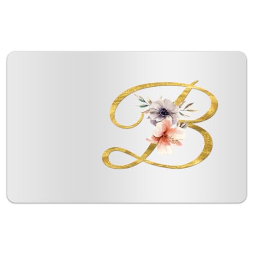 Peacoblue Goldfarbene Bankkarten-Aufkleber, Buchstabe B mit Blume, Kreditkarte, benutzerdefinierte Abdeckung, Schutz, 4 Stile, wasserdicht, kratzfest und attraktiv, Aufkleber für die beliebtesten Peacoblue Goldfarbene Bankkarten-Aufkleber, Buchstabe B mit Blume, Kreditkarte, benutzerdefinierte Abdeckung, Schutz, 4 Stile, wasserdicht, kratzfest und attraktiv, Aufkleber für die beliebtesten von peacoblue