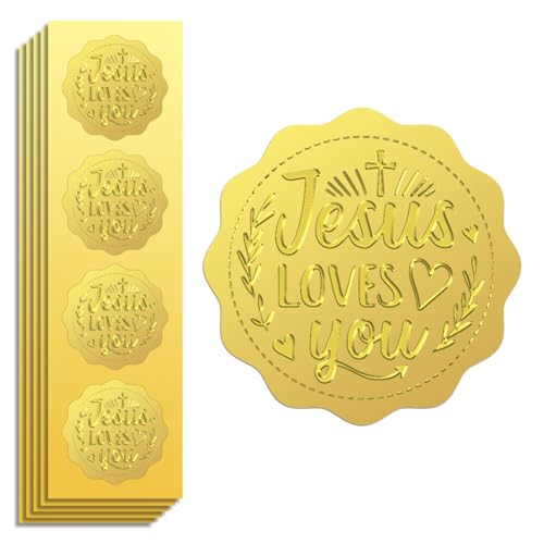Peacoblue Goldfolie Aufkleber Siegel Offiziell Geprägt Jesus liebt dichs 5cm 100 Stück, Selbstklebend Gold Umrandung Geprägtes Medaillen-Siegel für Zertifikatspapier, Schülerbelohnung, Auszeichnung Peacoblue Goldfolie Aufkleber Siegel Offiziell Geprägt Jesus liebt dichs 5cm 100 Stück, Selbstklebend Gold Umrandung Geprägtes Medaillen-Siegel für Zertifikatspapier, Schülerbelohnung, Auszeichnung von peacoblue