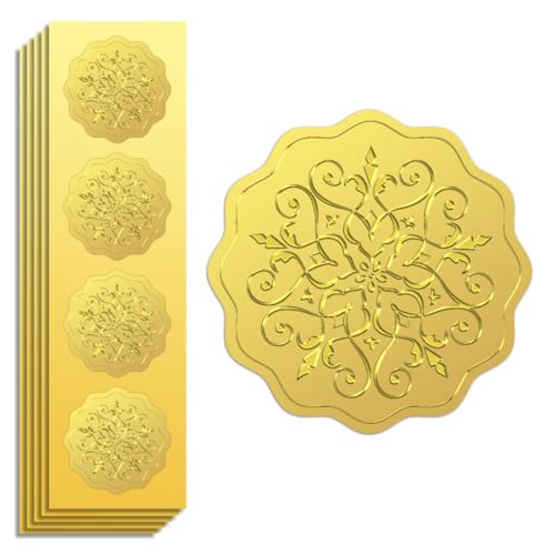 Peacoblue Goldfolie Aufkleber Siegel Offiziell Geprägt Musters 5cm 100 Stück, Selbstklebend Gold Umrandung Geprägtes Medaillen-Siegel für Zertifikatspapier, Schülerbelohnung, Auszeichnung Peacoblue Goldfolie Aufkleber Siegel Offiziell Geprägt Musters 5cm 100 Stück, Selbstklebend Gold Umrandung Geprägtes Medaillen-Siegel für Zertifikatspapier, Schülerbelohnung, Auszeichnung von peacoblue