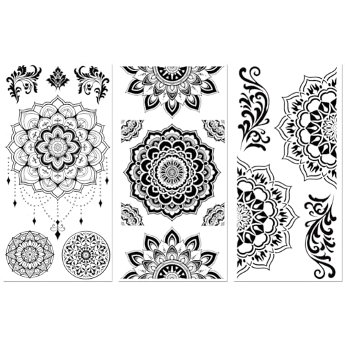 Peacoblue UV DTF Rub-On Transferfolie Möbel-Sticker Schwarzes Mandala-Muster Muster 15x30cm, 3 Stk. Wasserfeste Deko-Transferaufkleber für Möbel Glas Porzellan Wäscheschränke Kommoden Holz Kunststoff Peacoblue UV DTF Rub-On Transferfolie Möbel-Sticker Schwarzes Mandala-Muster Muster 15x30cm, 3 Stk. Wasserfeste Deko-Transferaufkleber für Möbel Glas Porzellan Wäscheschränke Kommoden Holz Kunststoff von peacoblue