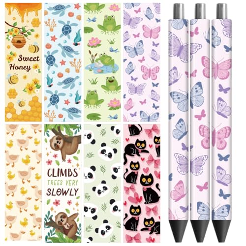 Peacoblue UV DTF Pen Wraps Transferaufkleber Tiersammlung, 48 Stück wasserdichte HD-Druck UV DTF Pen Aufkleber für personalisierte DIY Bleistift Stift Handwerk Geschenke Schenken Peacoblue UV DTF Pen Wraps Transferaufkleber Tiersammlung, 48 Stück wasserdichte HD-Druck UV DTF Pen Aufkleber für personalisierte DIY Bleistift Stift Handwerk Geschenke Schenken von peacoblue