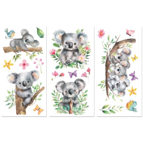 Peacoblue UV DTF Rub-On Transferfolie Möbel-Sticker Koala Muster 15x30cm, 3 Stk. Wasserfeste Deko-Transferaufkleber für Möbel Glas Gläser Porzellan Wäscheschränke Kommoden Holz Kunststoff Peacoblue UV DTF Rub-On Transferfolie Möbel-Sticker Koala Muster 15x30cm, 3 Stk. Wasserfeste Deko-Transferaufkleber für Möbel Glas Gläser Porzellan Wäscheschränke Kommoden Holz Kunststoff von peacoblue