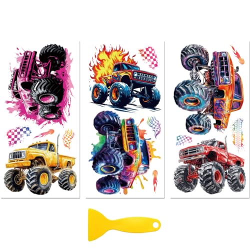 Peacoblue UV DTF Rub-On Transferfolie Möbel-Sticker Monster Truck Muster 15x30cm, 3 Stk. Wasserfeste Deko-Transferaufkleber für Möbel Glas Gläser Porzellan Wäscheschränke Kommoden Holz Kunststoff Peacoblue UV DTF Rub-On Transferfolie Möbel-Sticker Monster Truck Muster 15x30cm, 3 Stk. Wasserfeste Deko-Transferaufkleber für Möbel Glas Gläser Porzellan Wäscheschränke Kommoden Holz Kunststoff von peacoblue