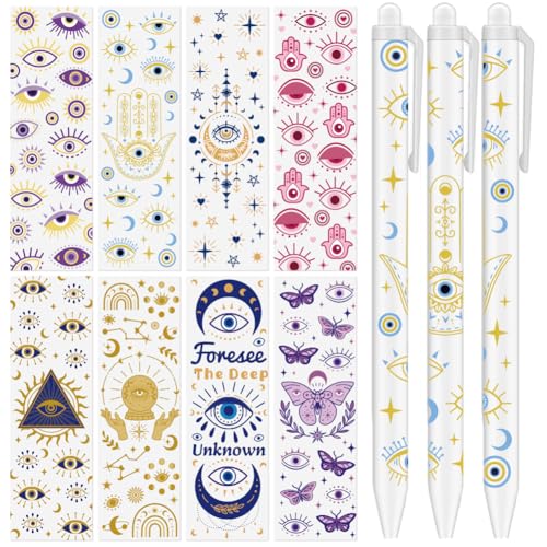 Peacoblue UV DTF Stift-Wrap Aufkleber Mystische Augen – 48 Stück Wasserdicht HD-Druck für personalisierte DIY-Stifte und Geschenke Peacoblue UV DTF Stift-Wrap Aufkleber Mystische Augen – 48 Stück Wasserdicht HD-Druck für personalisierte DIY-Stifte und Geschenke von peacoblue