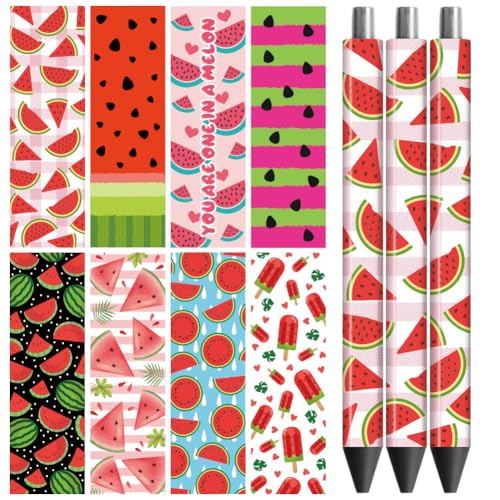 Peacoblue UV DTF Stift-Wrap Aufkleber Wassermelone – 48 Stück Wasserdicht HD-Druck für personalisierte DIY-Stifte und Geschenke Peacoblue UV DTF Stift-Wrap Aufkleber Wassermelone – 48 Stück Wasserdicht HD-Druck für personalisierte DIY-Stifte und Geschenke von peacoblue