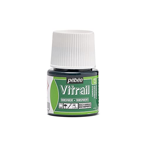 Pebeo Vitrail Glasfarbe, 45 ml, Buntglas-Effekt, smaragdgrün Pebeo Vitrail Glasfarbe, 45 ml, Buntglas-Effekt, smaragdgrün von Pebeo