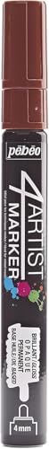 Pebeo 4 Künstler Marker, Metall, braun, 0,15 x 0,15 x 1,41 cm von Pebeo
