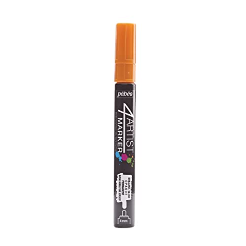 Pebeo 580135 4 Künstler Marker, Metall, orange von Pebeo