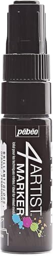 Pebeo 580224 4 Artist Marker, Metall, schwarz von Pebeo